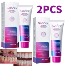 2PACK PURPLE TOOTHPASTE FOR TEETH WHITENING STAIN REMOVAL BRIGHTENING 100ml