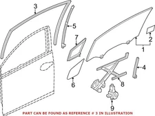New Genuine Honda Civic Front Window Run Channel Left OE 72275TR0A01