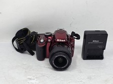 Nikon D3200 Red 24.2MP Digital SLR Camera w/ AF-S 18-55mm f/3.5-5.6 VR GII