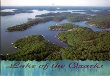 VTG Postcard Lake of the Ozarks Missouri MO Posted Chrome Photo 2000s 01 Stamp