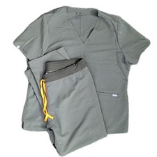 FIGS Scrub Set Women Casma Top XXL Livingston High Waisted Pants XL Olive Green