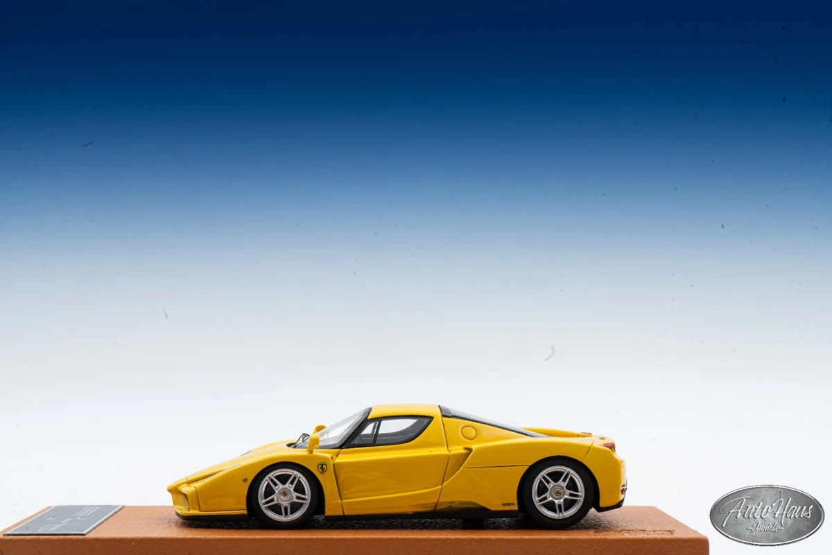 BBR #03/20 1/43 FERRARI ENZO / FXX Yellow color leather base DELUXE
