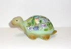 Fenton Glass "Tiny Nectar" Hummingbird Turtle Figurine Ltd Ed #29/30 Barley