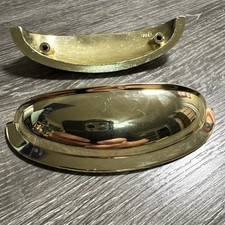 Drawer Hardware 4 9/16 Brass Cup Pull - Polis...