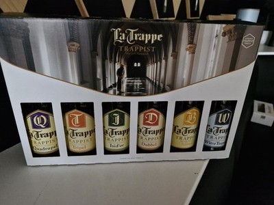 La Trappe 6 leere Bierflaschen in Geschenkbox Mancave Sammler selten