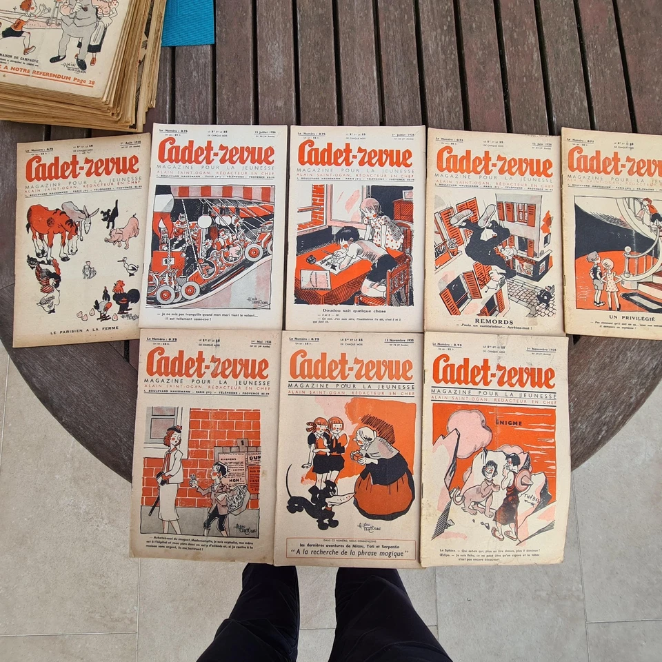 lot de 54 cadet-revue de 1935 à 39 illustrations de saint-ogan - Photo 2/3