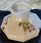 Vintage Aladdin White 9 Panel Milk Glass Lamp Shade 10.5