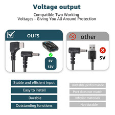 USB-C to DC3.5 Radar Detector Power Cable,Compatible with Cobra RAD 480i,350,...