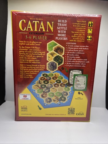 [NEW SEALED] Settlers of Catan 5-6 Player Extension - Picture 2 of 4