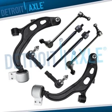 Front Lower Control Arms Sway Bars Tie Rods for Ford Taurus Flex Lincoln MKS MKT