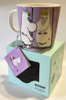 Moomin Arabia 10oz Coffee Tea Mug Snorkmaiden Lila New w/box & Tag NIP