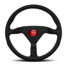 Momo Premium Microfiber Steering Wheel Blackred Stitching 320mm - Mcl32al3b