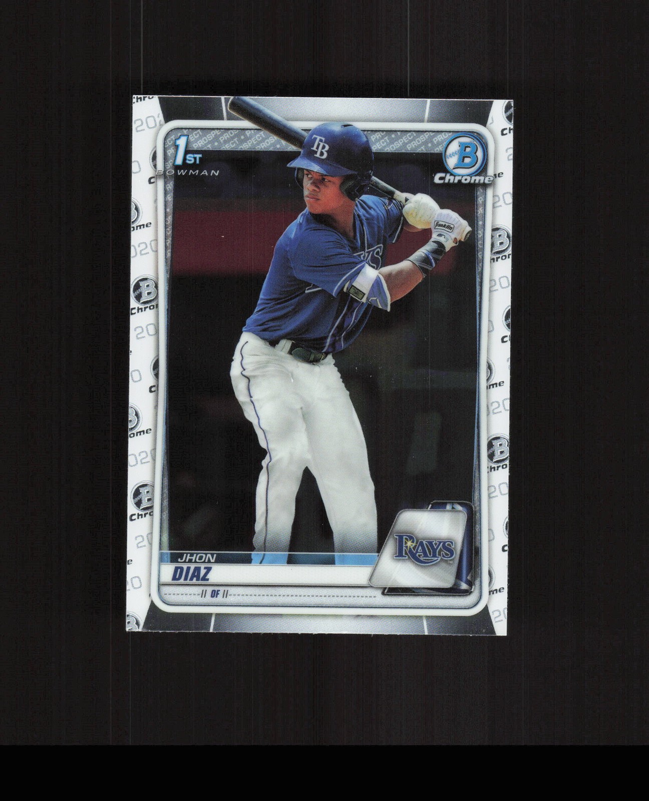 2020 Bowman #BCP-30 Jhon Diaz ROOKIE CARD Tampa Bay Rays