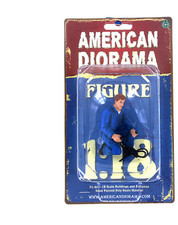 Mechanic Tony American Diorama 1:18 Scale Figurine 2.25" Male Figure