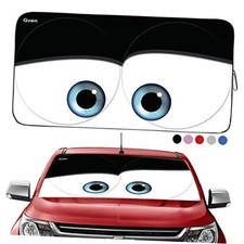 Windshield Sun Shades Car Sun Shade Protector Large Universal Fit Black