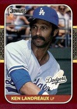 1987 Donruss Opening Day #81 Ken Landreaux Los Angeles Dodgers