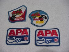 Lot Of 4 APA Pool League Billiard Patches 8 on break and run