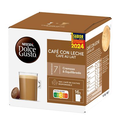 Dolce Gusto Cafe Au Lait Flavour Pods - Auswahl aus 1,2,3 & 6 Boxen