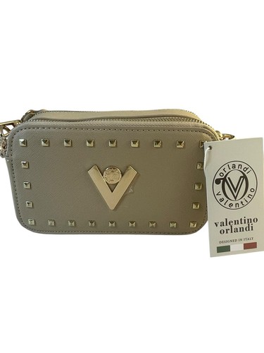 NWT VALENTINO ORLANDI SHOULDER/CROSSBODY HANDBAG Purse MSRP $159 Taupe