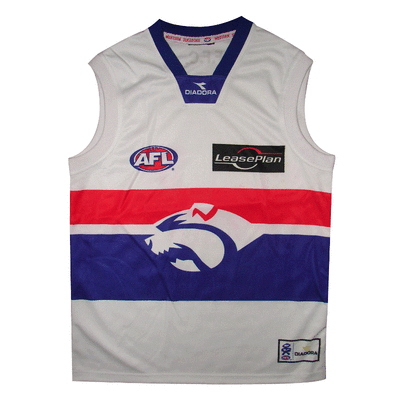 Download New Adult Footy Jumper AFL Western Bulldogs White Football ...