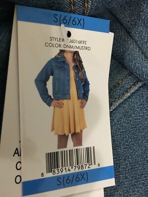 NWT Girls ZUNIE Girl Denim/Muster Skater Dress with Denim Jacket Soft Many  sizes | eBay