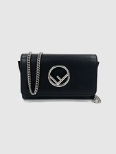Borsa a mano originale Fendi F Wallet On Chain / nera