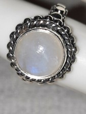 Rainbow Moonstone Ring in Sterling Silver Size 6 2.35 ctw