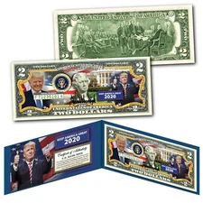 DONALD TRUMP Keep America Great 2020 Official Genuine Legal Tender U.S. $2 Bill