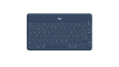 Logitech Keys-To-Go Kabellose Bluetooth Tastatur - UK-Layout - Blau - Refurbished