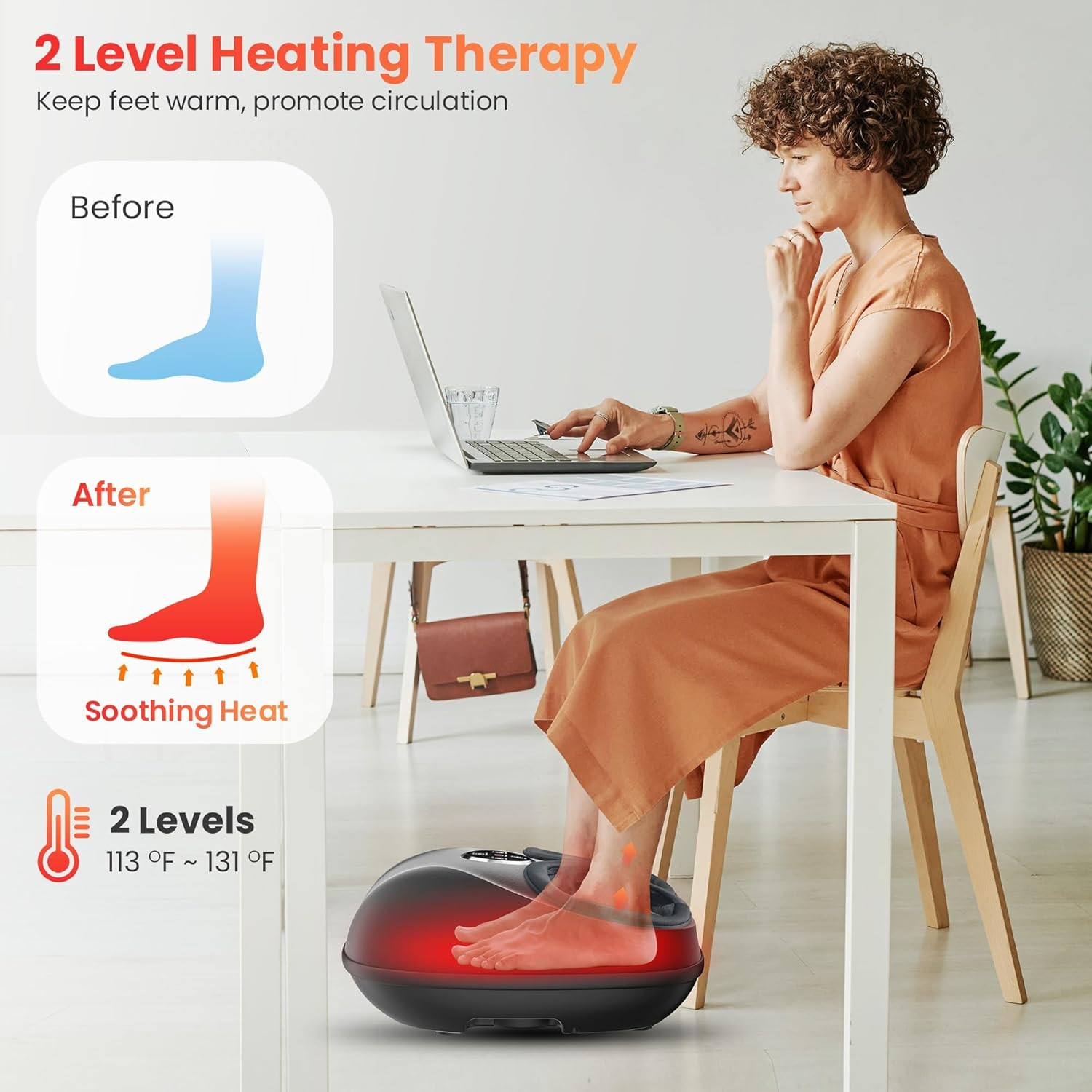 Shiatsu Foot Massager Machine with Remote,Fsa Electric Foot Massager for Neuropa