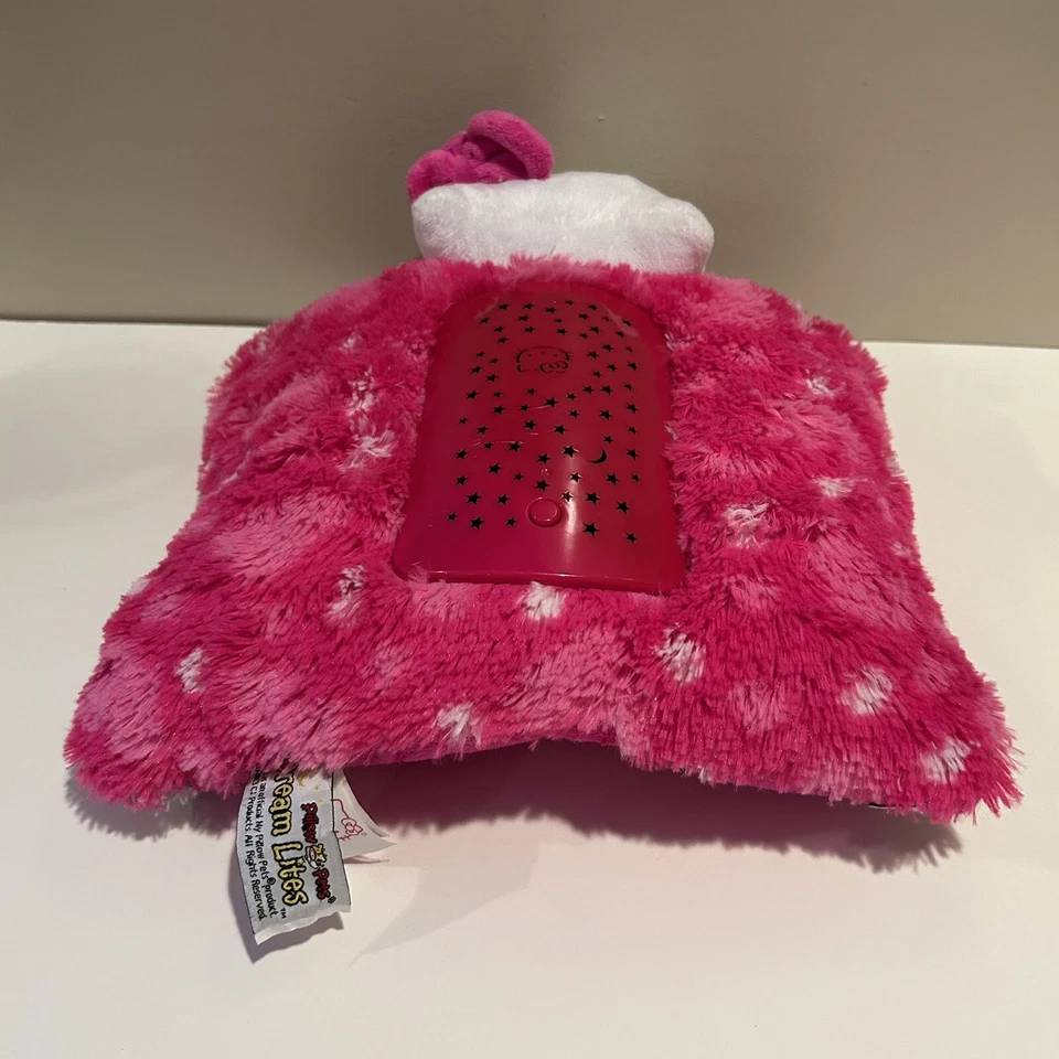 Hello Kitty Pillow Pets Dream Lites Plush Nightlight Year 2013 Pink Red Sanrio - Image 4 of 4