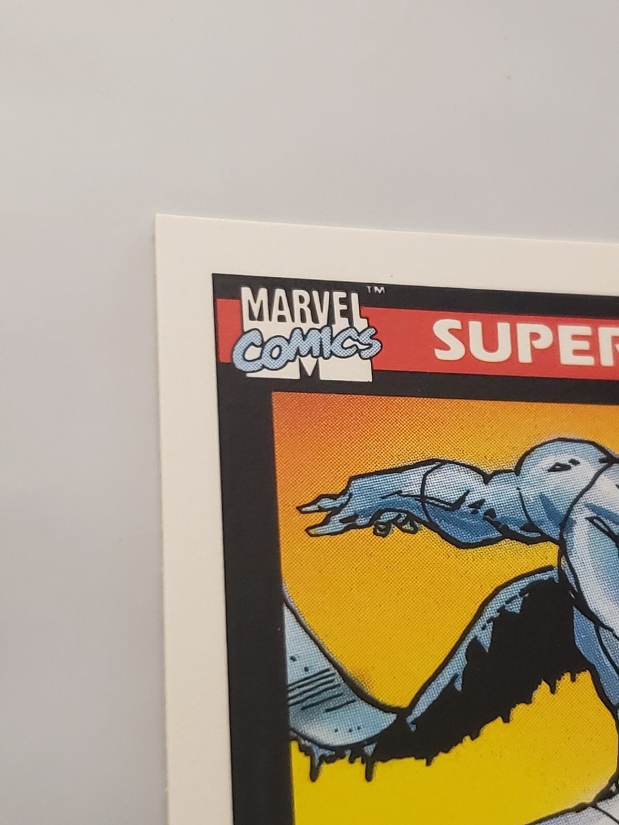 イールマンEELMAN OLD BEST mix 1999〜2005サイン入り 1990 Impel Marvel Comics Universe Iceman Ice-man #22 Vintage