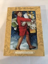 Box of 16 Punch Studio Christmas Cards Victorian Gift Delivery 1910 W Envelopes
