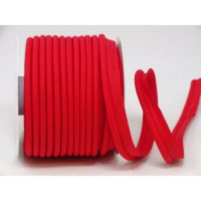 18 mm breite rote Poly Baumwolle Flansch Keder Kordel - Meterware