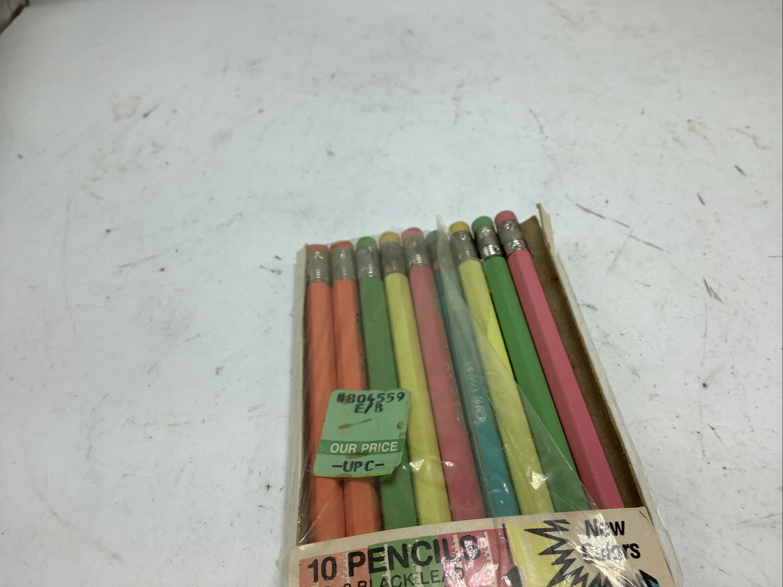 9 Empire Berol Pencils Made USA Pastel Writers 8910 Orange Green Yellow Pink