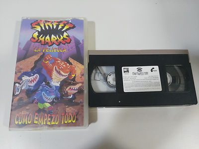 STREET SHARKS LA PELICULA COMO EMPEZO TODO VHS CINTA TAPE COLECCIONISTA ESPAÑA
