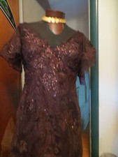 Jovani Brown 14 Gown, NWT