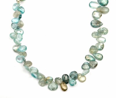 Natural Blue Zircon beads Faceted beads Inch Strand 4x5-5x6 MM