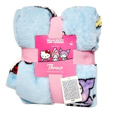 Hello Kitty & Friends Soft Fleece Throw Blanket 120x150cm Primark Sanrio Exclusi