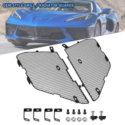 Kühlergrillschutz Abdeckung Grill Gitter Aluminum Für Corvette C8 Z51 2020-2026