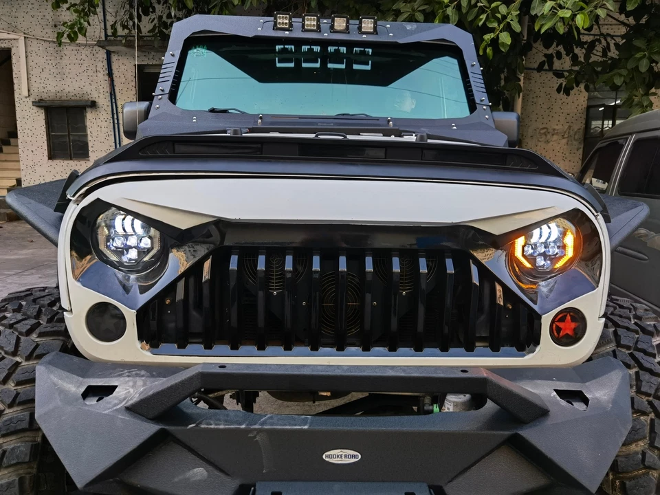 Par de faros LED redondos de 7" haz alto/bajo DRL intermitente para MG MGB 1969-1981 Foto 2 de 4