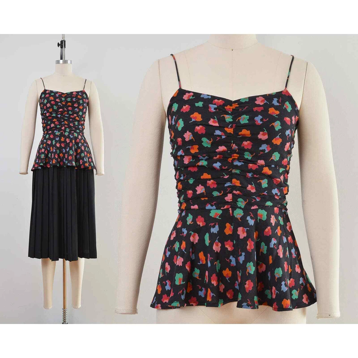 Peplum store spaghetti top