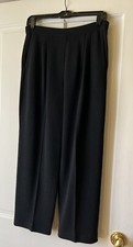 VINTAGE ST JOHN BASICS BLACK CLASSIC KNIT PANTS -- WORN ONE OR TWO TIMES SIZE 4