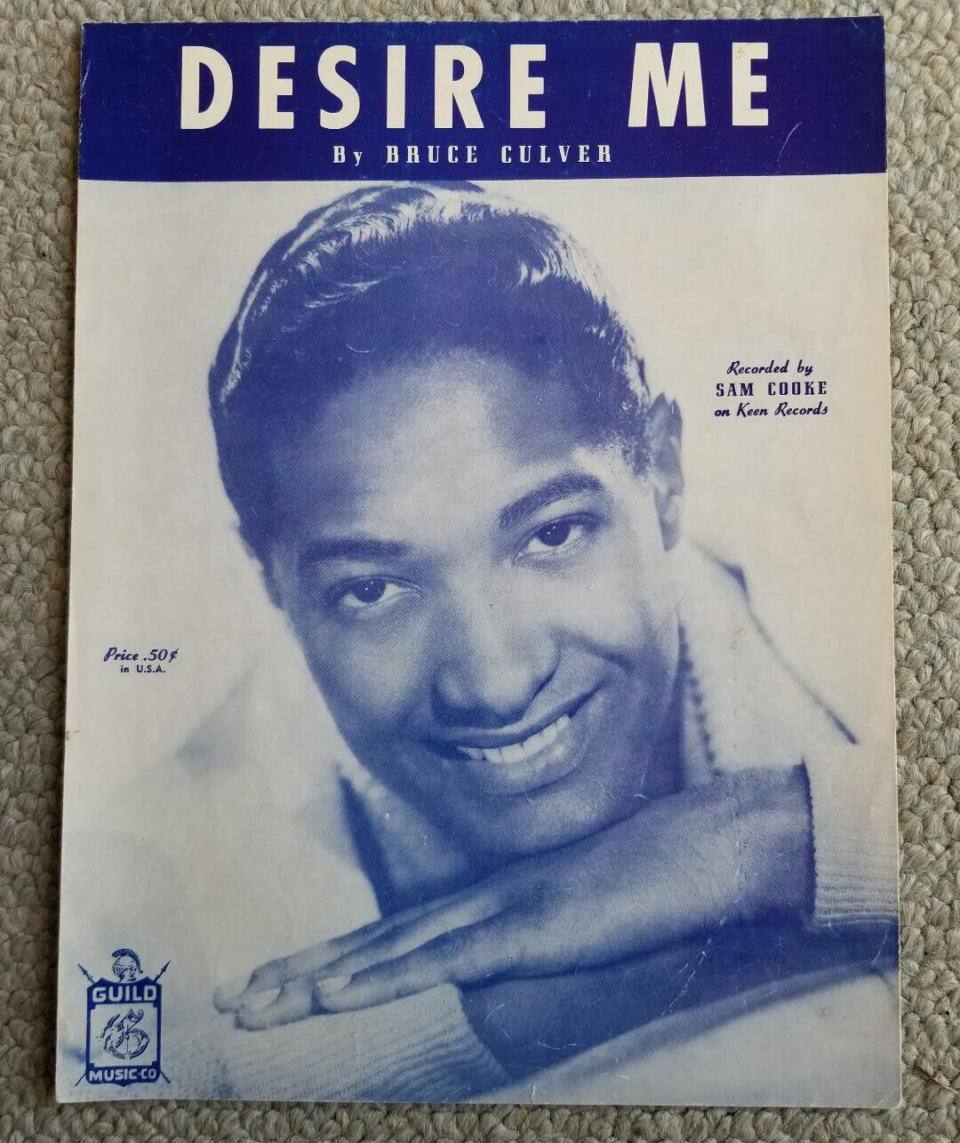 1957 VINTAGE SHEET MUSIC ~ SAM COOKE ~ Desire Me . RARE B-Side Of Hit