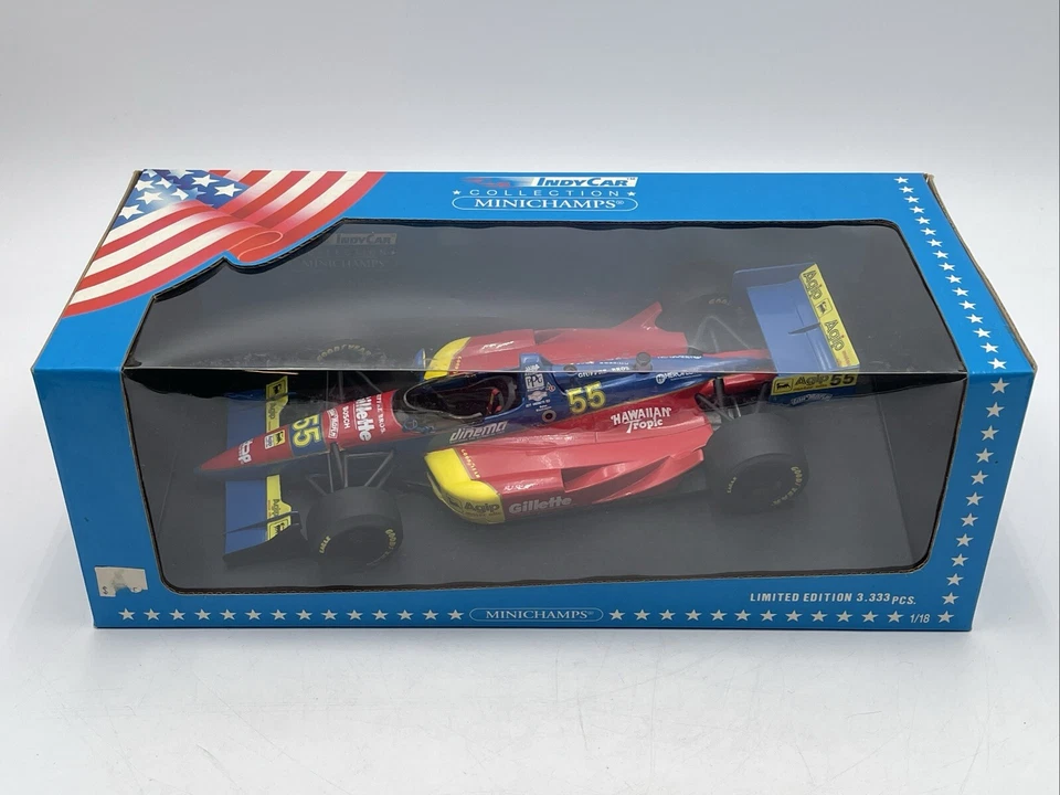 #55 Jeff Andretti Agip/Hawiian Tropic/Gilette 1993 Indy Car 1/18 UT MINICHAMP Foto 2 de 4