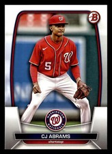 CJ Abrams 2023 Bowman #98 Washington Nationals BASEBALL *060