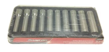 New Snap-on 1/2" drive 10 to 20 mm 6-point Deep Socket Set 310TSM Sealed
