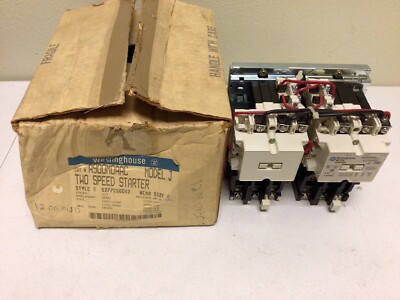 NEW, WESTINGHOUSE A900M0AAC MODEL J, REVERSING MOTOR TWO SPEED STARTER