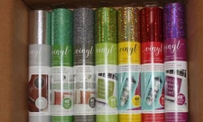 American Crafts 12" x 48" Adhesive Vinyl - BULK - Multi-Color & Glitter Sheets