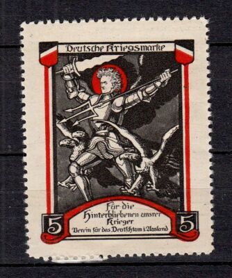 417130/ Reklamemarke   Deutsche Kriegsmarke   Verein für das Deutschtum im Ausla